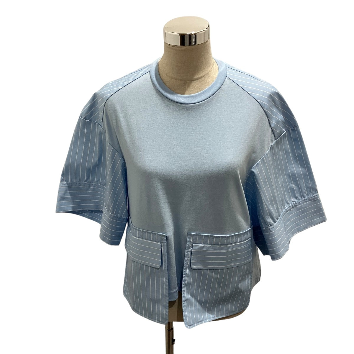 nagonstans 26SS【woven combi t-shirt】切替Tシャツ470JS480-2071 古着・中古-1枚目のアイテム画像
