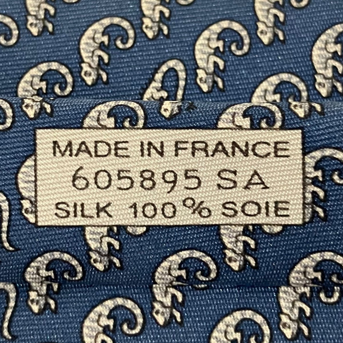 HERMES 総柄ネクタイ 古着・中古-5枚目のアイテム画像