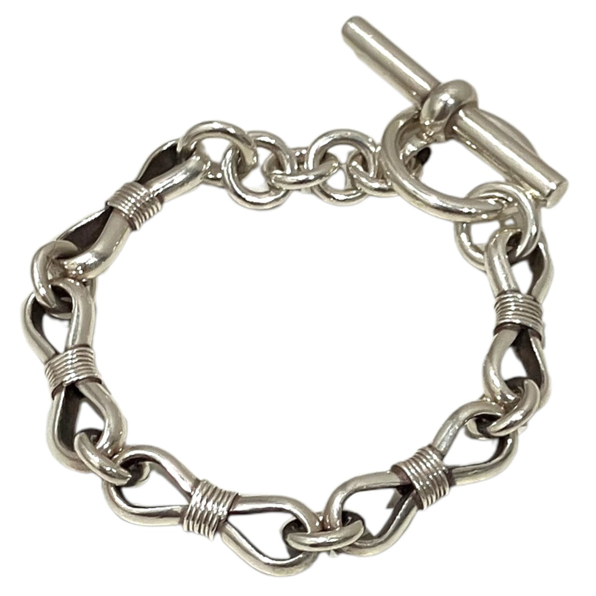 WAKAN Silver smith 【ALL mebiusu hook bracelet】チェーンブレスレットBN-065 古着・中古-1枚目のアイテム画像