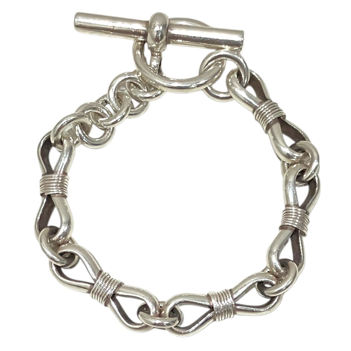 WAKAN Silver smith 【ALL mebiusu hook bracelet】チェーンブレスレットBN-065 古着・中古-2枚目のアイテム画像