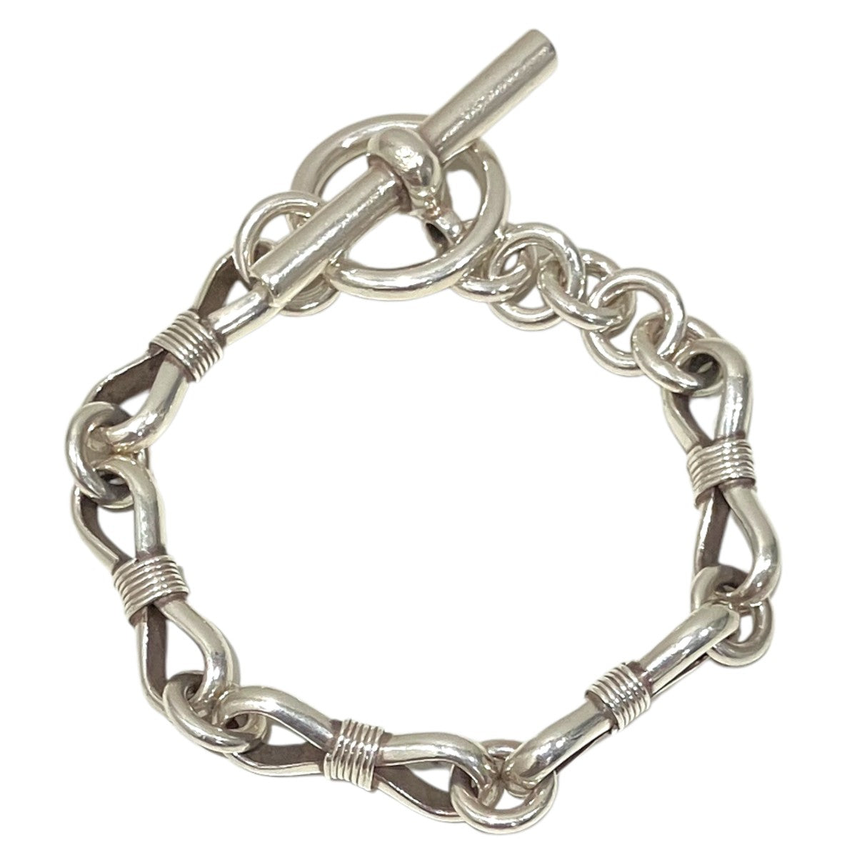 WAKAN Silver smith 【ALL mebiusu hook bracelet】チェーンブレスレットBN-065 古着・中古-3枚目のアイテム画像