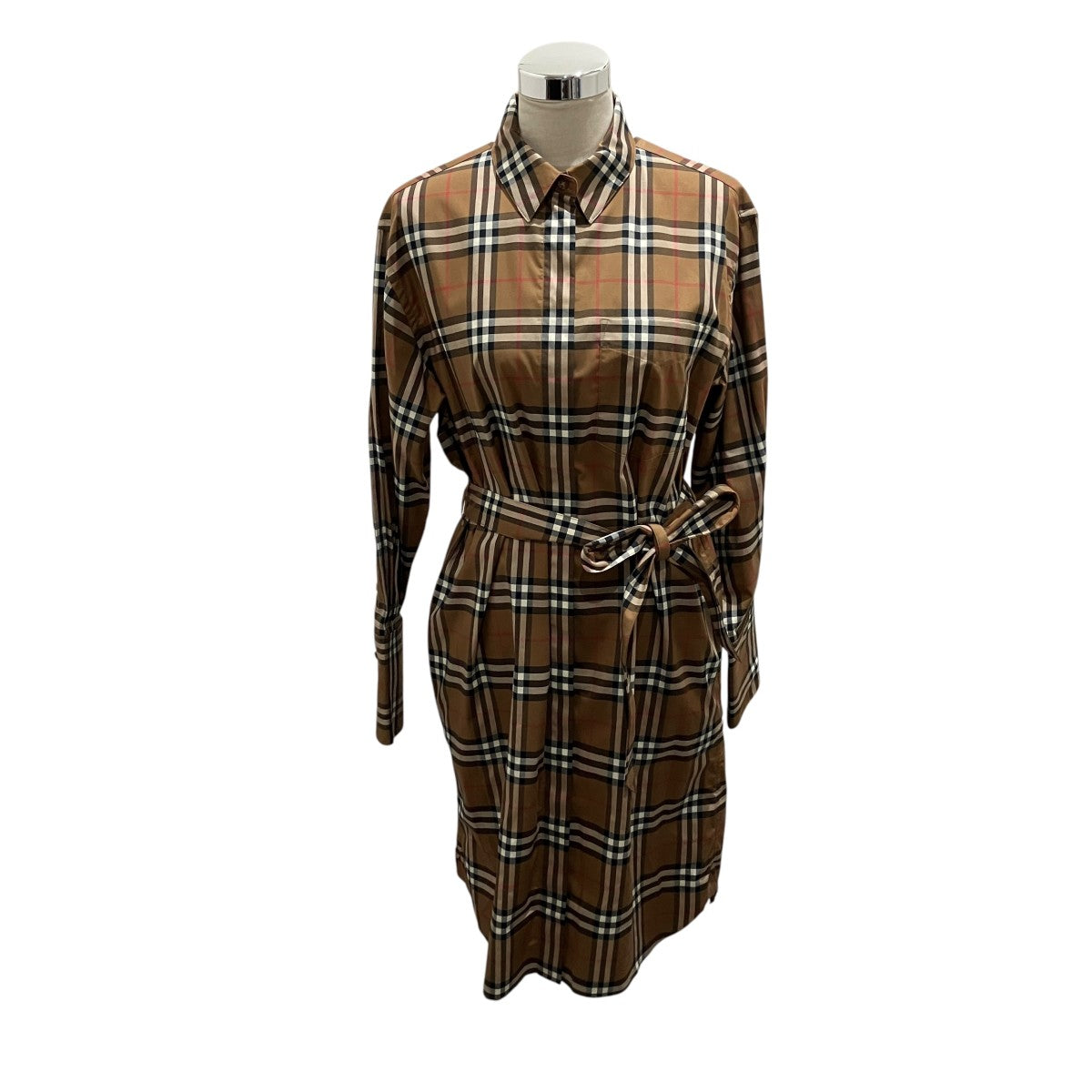BURBERRY チェックシャツワンピース8093477 古着・中古-1枚目のアイテム画像