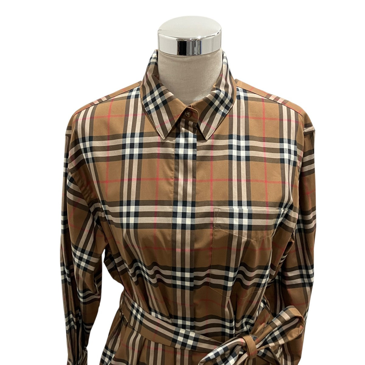 BURBERRY チェックシャツワンピース8093477 古着・中古-3枚目のアイテム画像