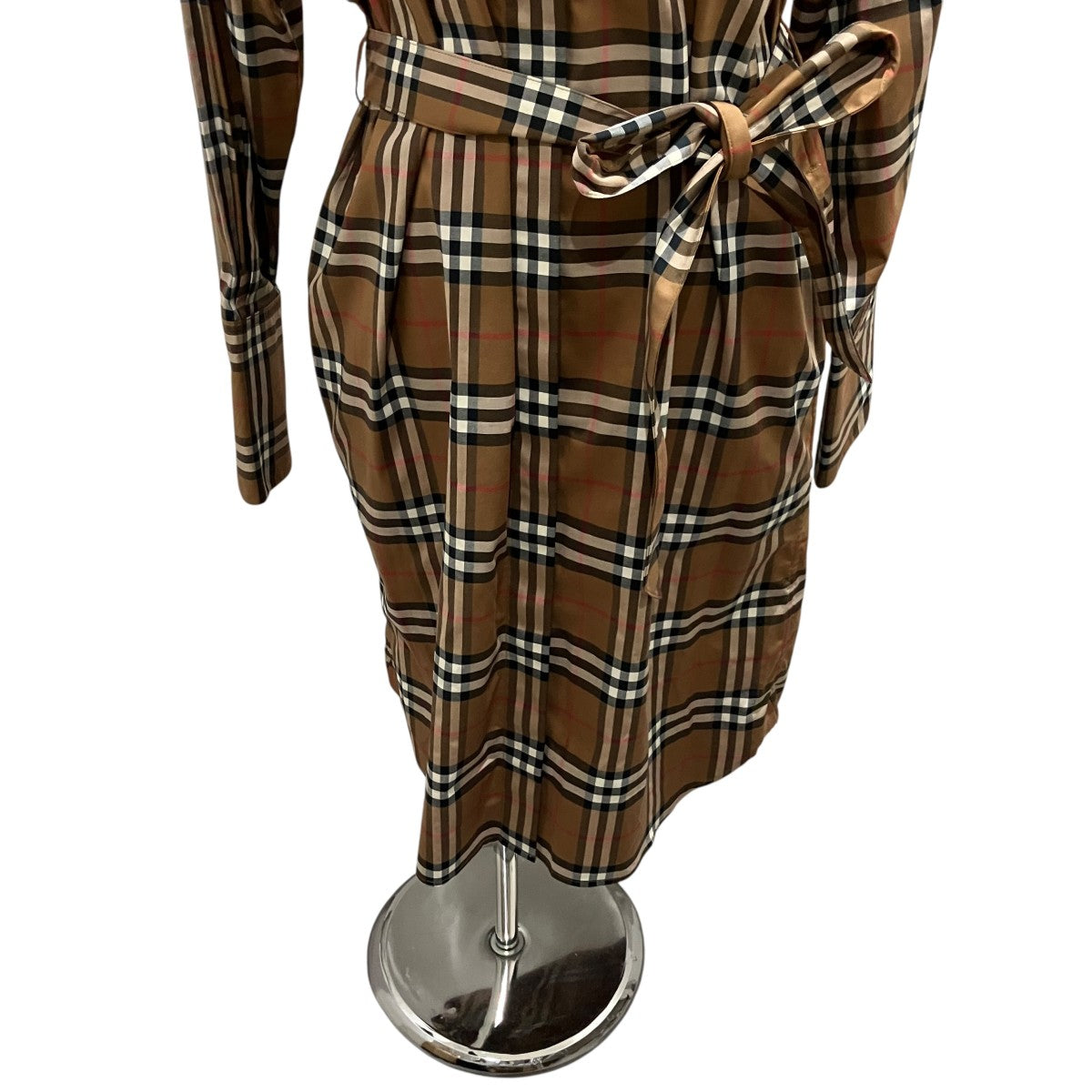 BURBERRY チェックシャツワンピース8093477 古着・中古-4枚目のアイテム画像