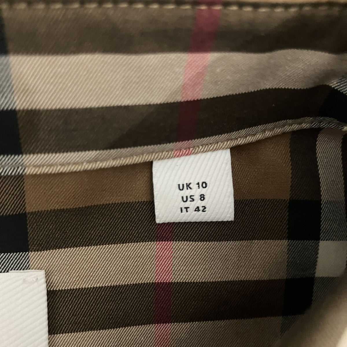 BURBERRY チェックシャツワンピース8093477 古着・中古-7枚目のアイテム画像