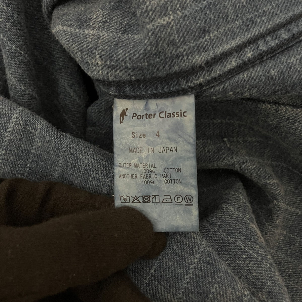 Porter Classic 【HAWAIIAN DENIM SHIRT JACKET】カバーオール 古着・中古-6枚目のアイテム画像