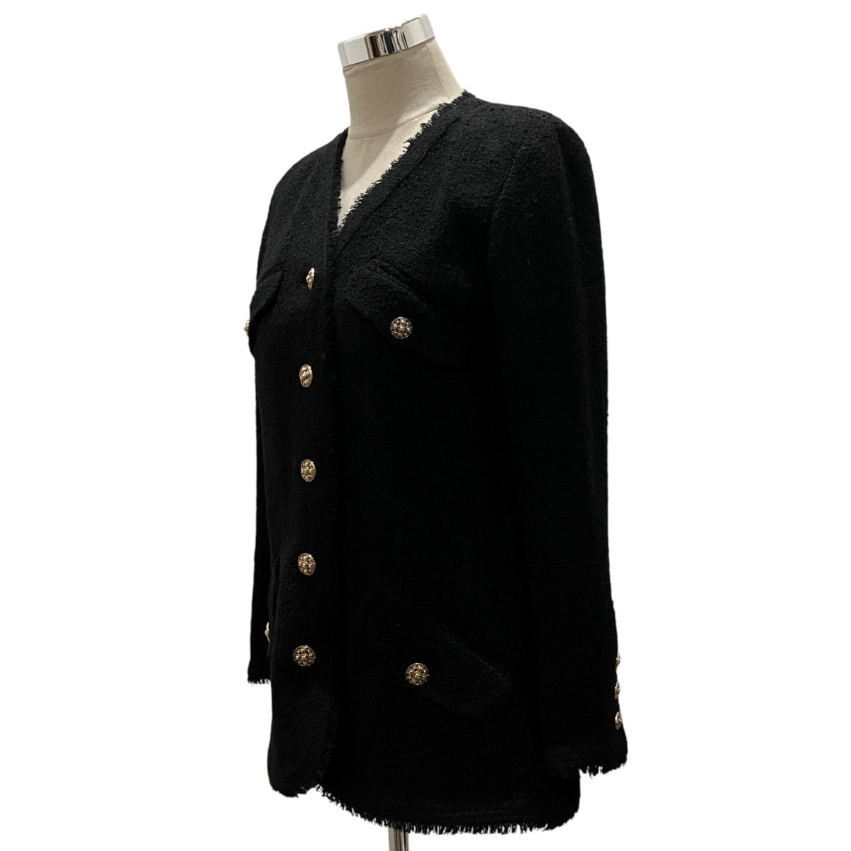 CHANEL 【METIERS D’ART】ツイードロングジャケットP64572V60407 古着・中古-3枚目のアイテム画像