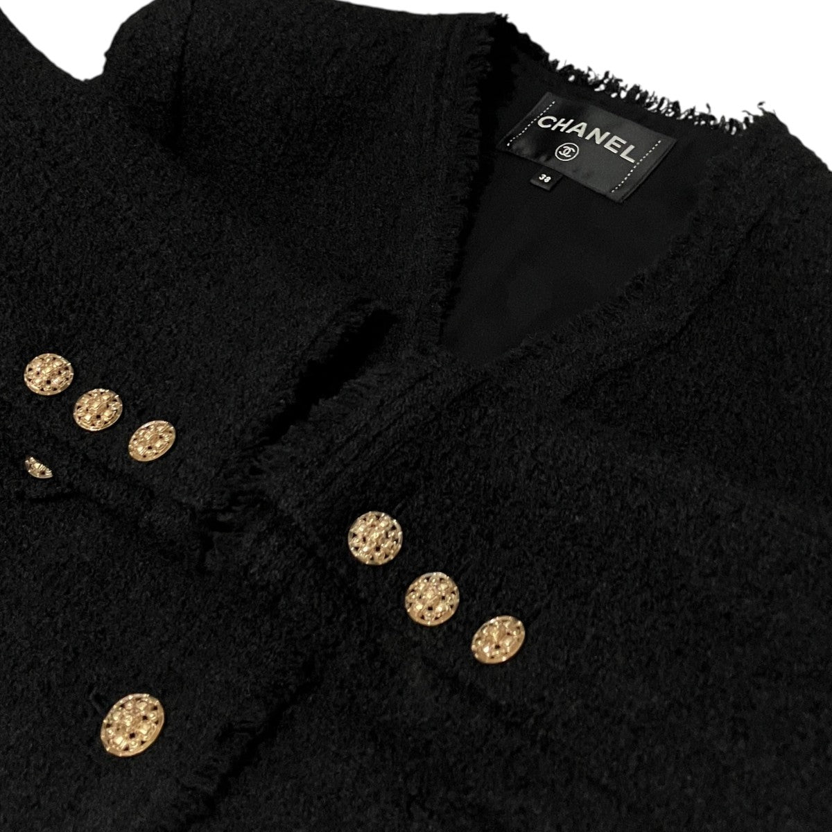 CHANEL 【METIERS D’ART】ツイードロングジャケットP64572V60407 古着・中古-6枚目のアイテム画像