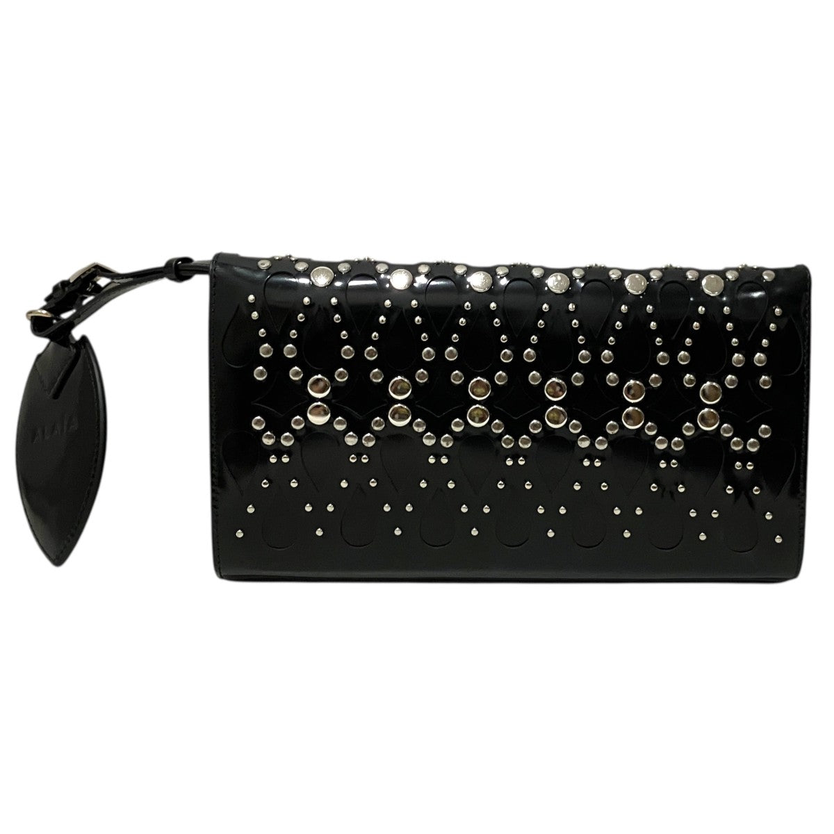 ALAIA 【Patent Leather Studded Flap Clutch】クラッチバッグ 古着・中古-3枚目のアイテム画像