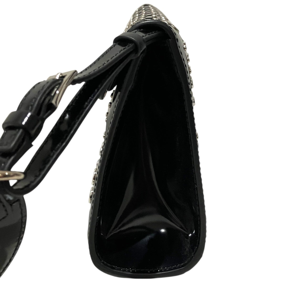 ALAIA 【Patent Leather Studded Flap Clutch】クラッチバッグ 古着・中古-4枚目のアイテム画像