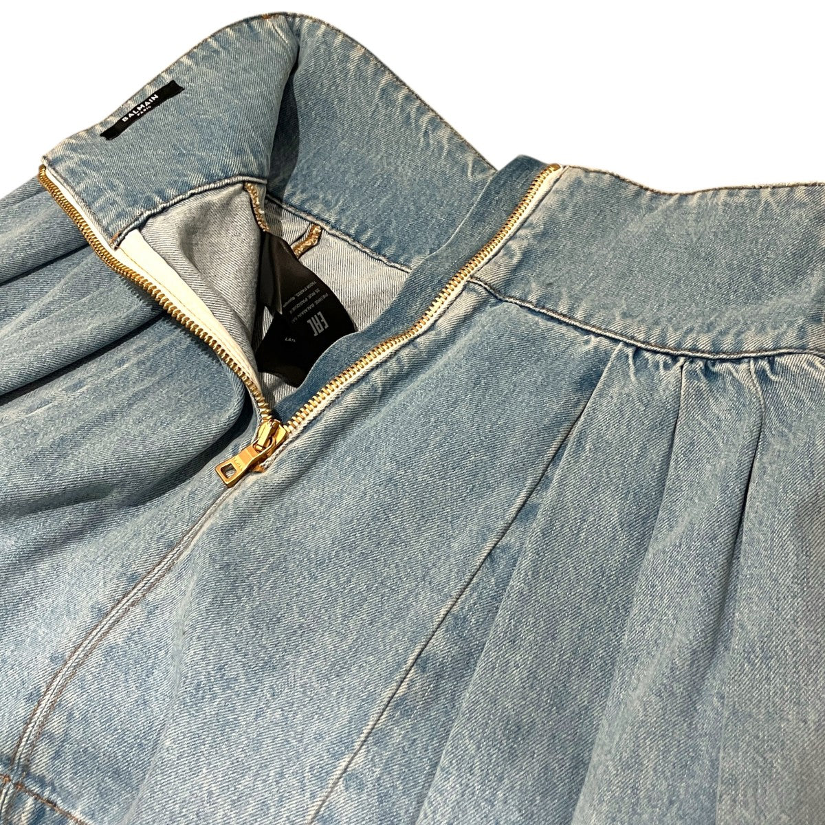 BALMAIN デニムスカートLA156DC23 古着・中古-5枚目のアイテム画像