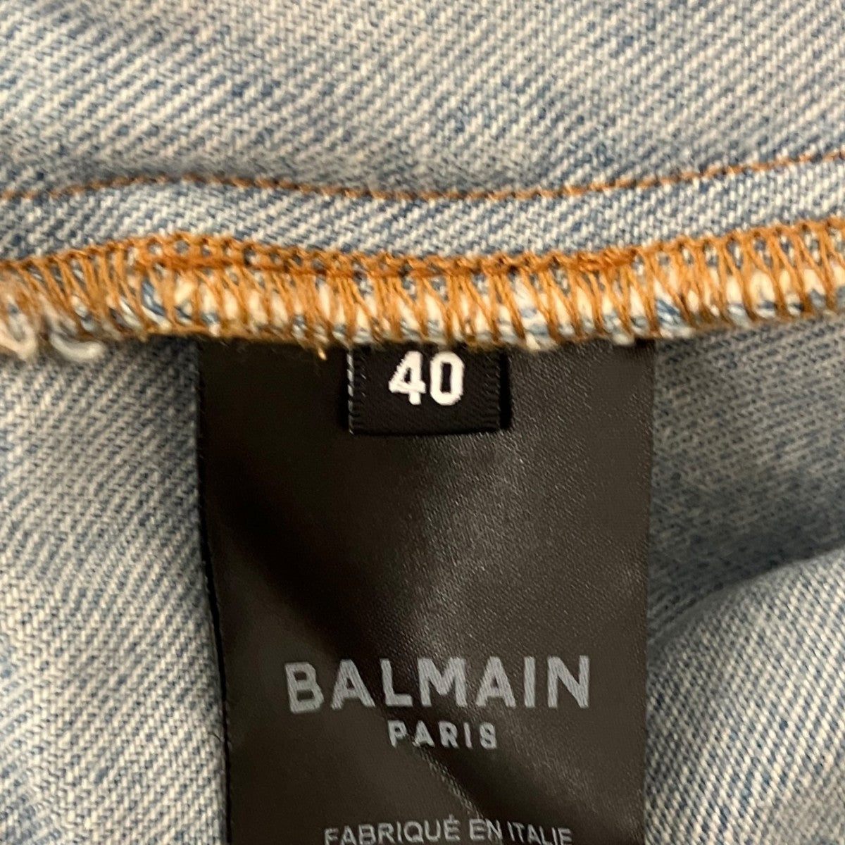 BALMAIN デニムスカートLA156DC23 古着・中古-6枚目のアイテム画像