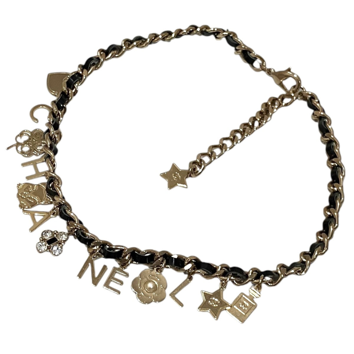 CHANEL(シャネル) 【キャット カメリア ロゴチャーム】レザー