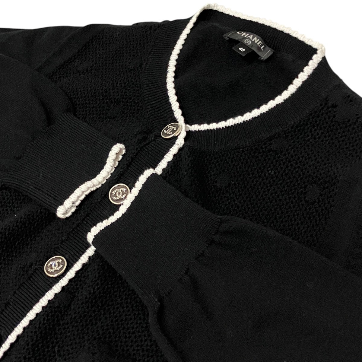 CHANEL ココボタンカーディガンP72196 K10414 古着・中古-6枚目のアイテム画像