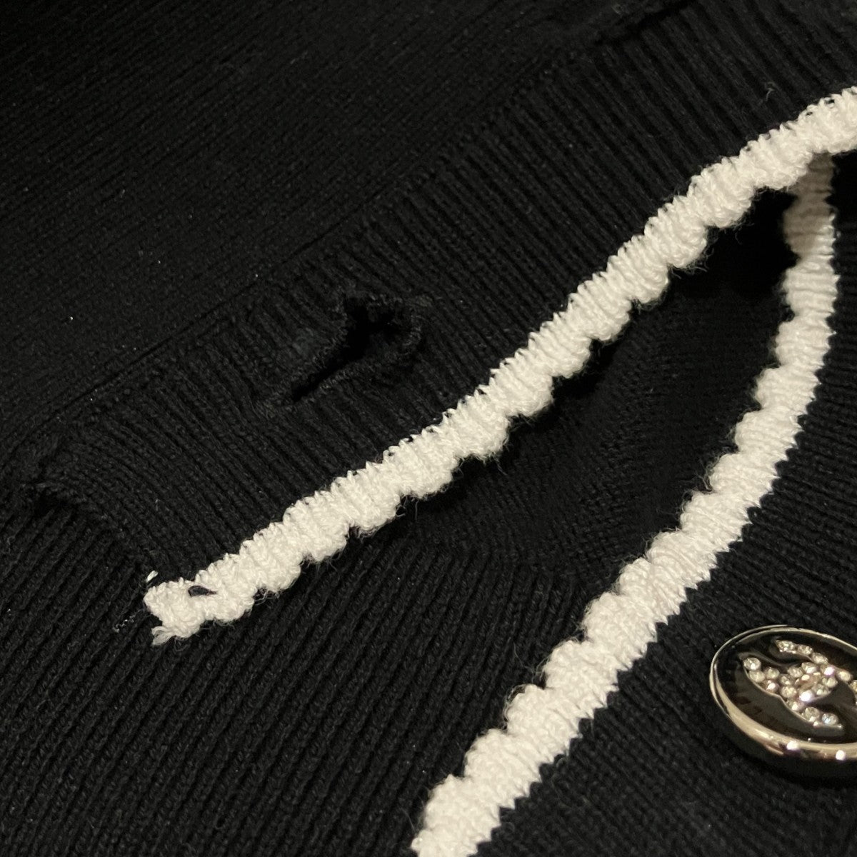 CHANEL ココボタンカーディガンP72196 K10414 古着・中古-9枚目のアイテム画像