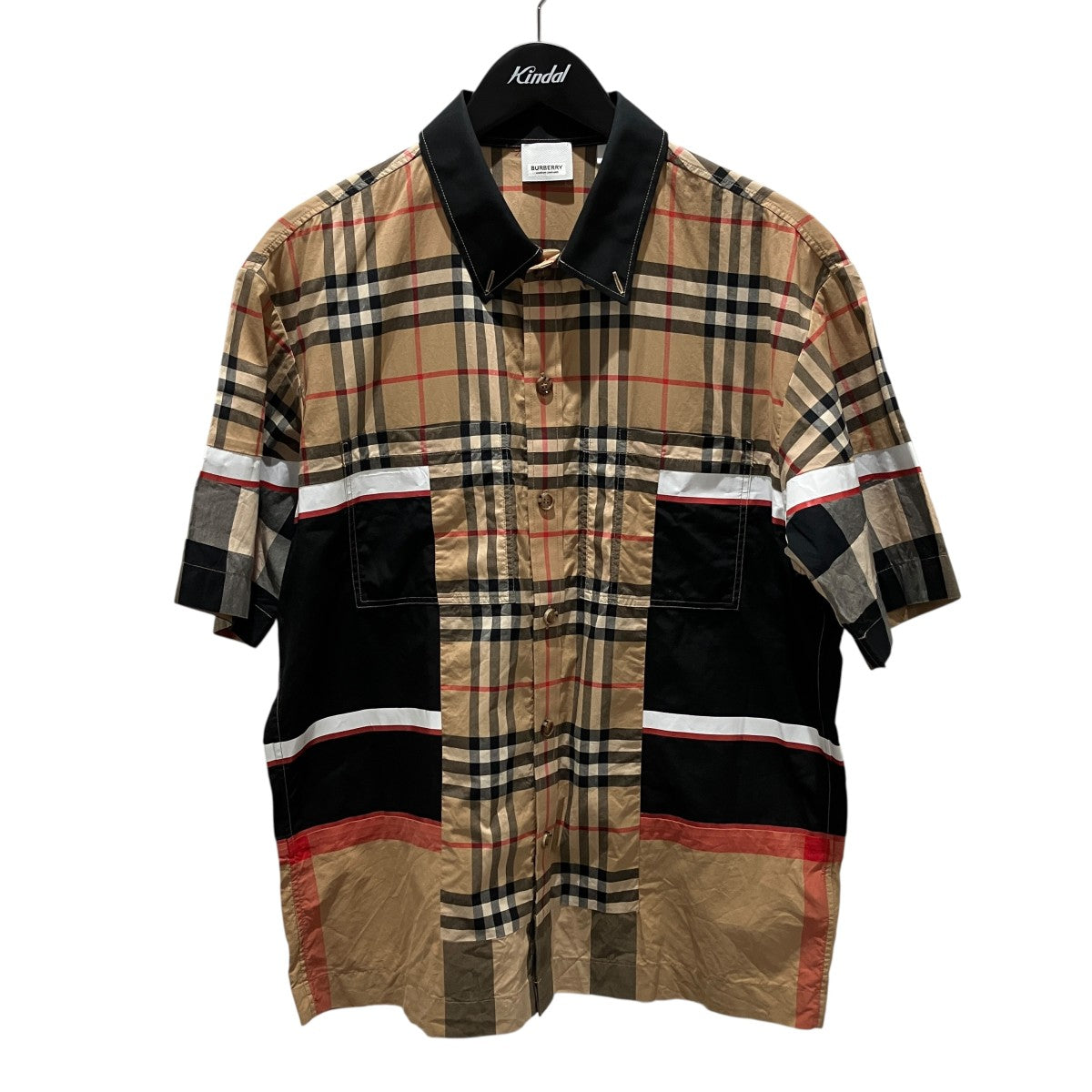 BURBERRY チェック半袖シャツ8055732 古着・中古-1枚目のアイテム画像