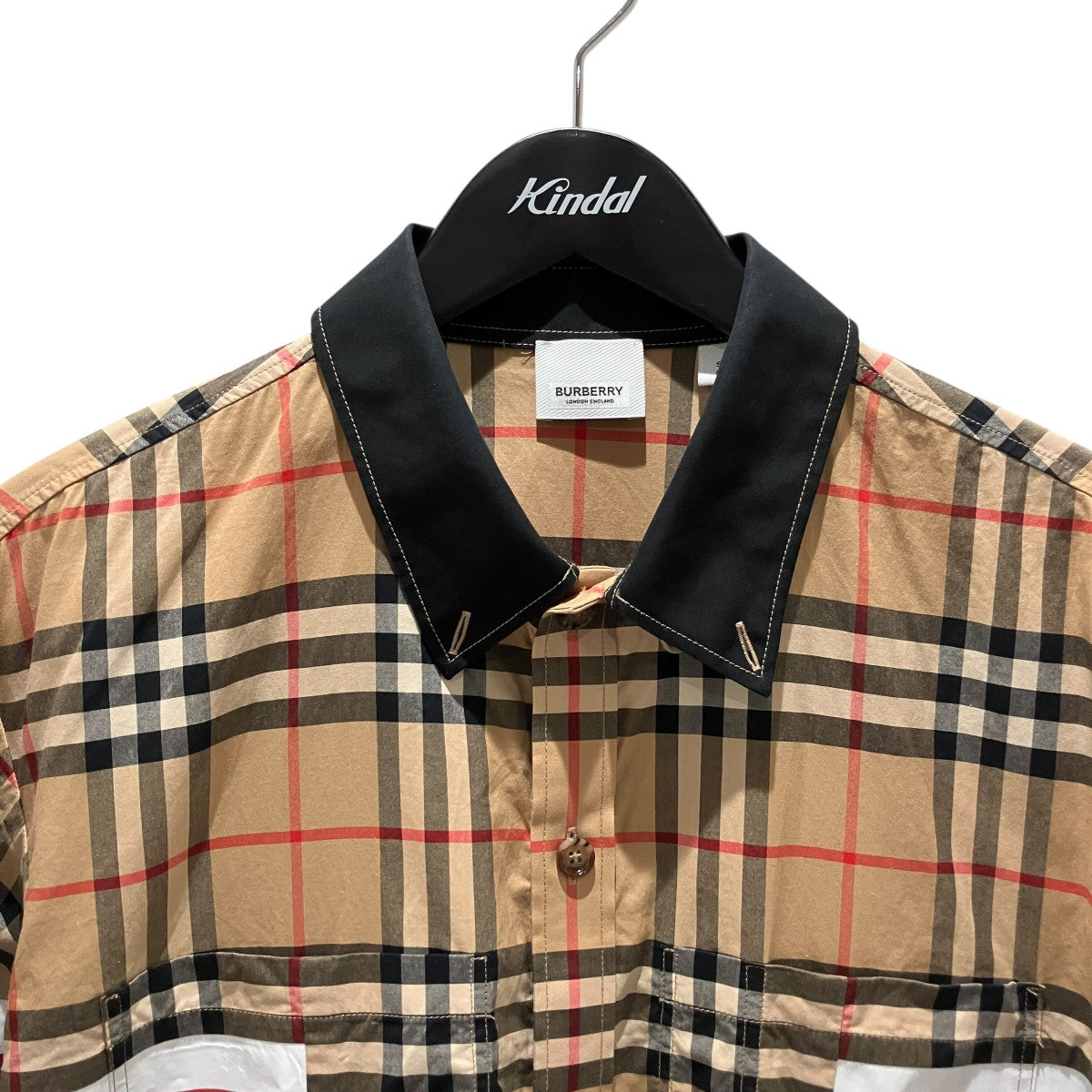 BURBERRY チェック半袖シャツ8055732 古着・中古-3枚目のアイテム画像