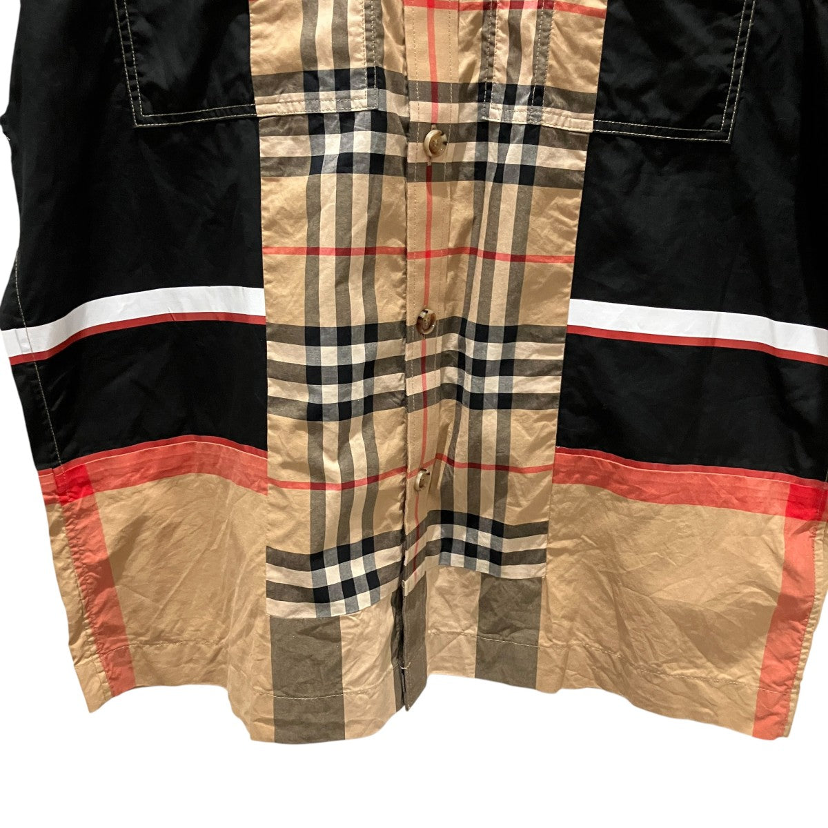 BURBERRY チェック半袖シャツ8055732 古着・中古-5枚目のアイテム画像