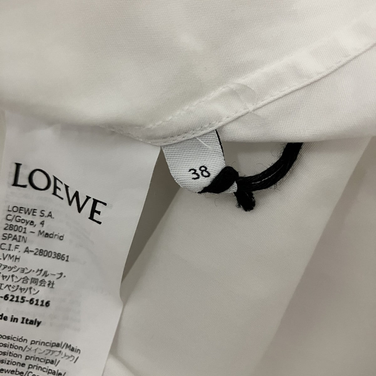 LOEWE アナグラム刺繍シャツH526Y05WDK 古着・中古-6枚目のアイテム画像