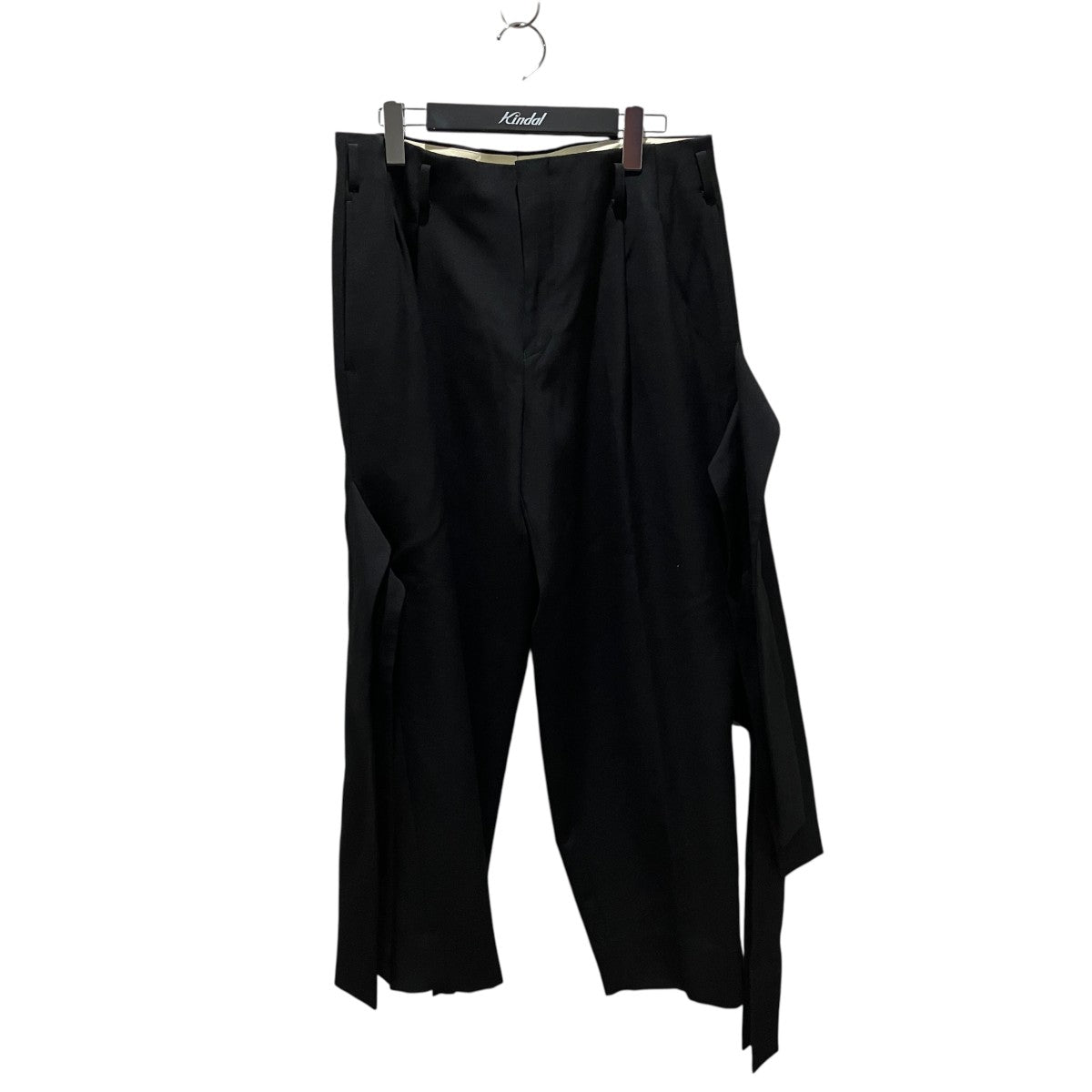 COMME des GARCONS HOMME PLUS AD2024ウールギャバジンサイドリボンパンツPO-P054 古着・中古-1枚目のアイテム画像