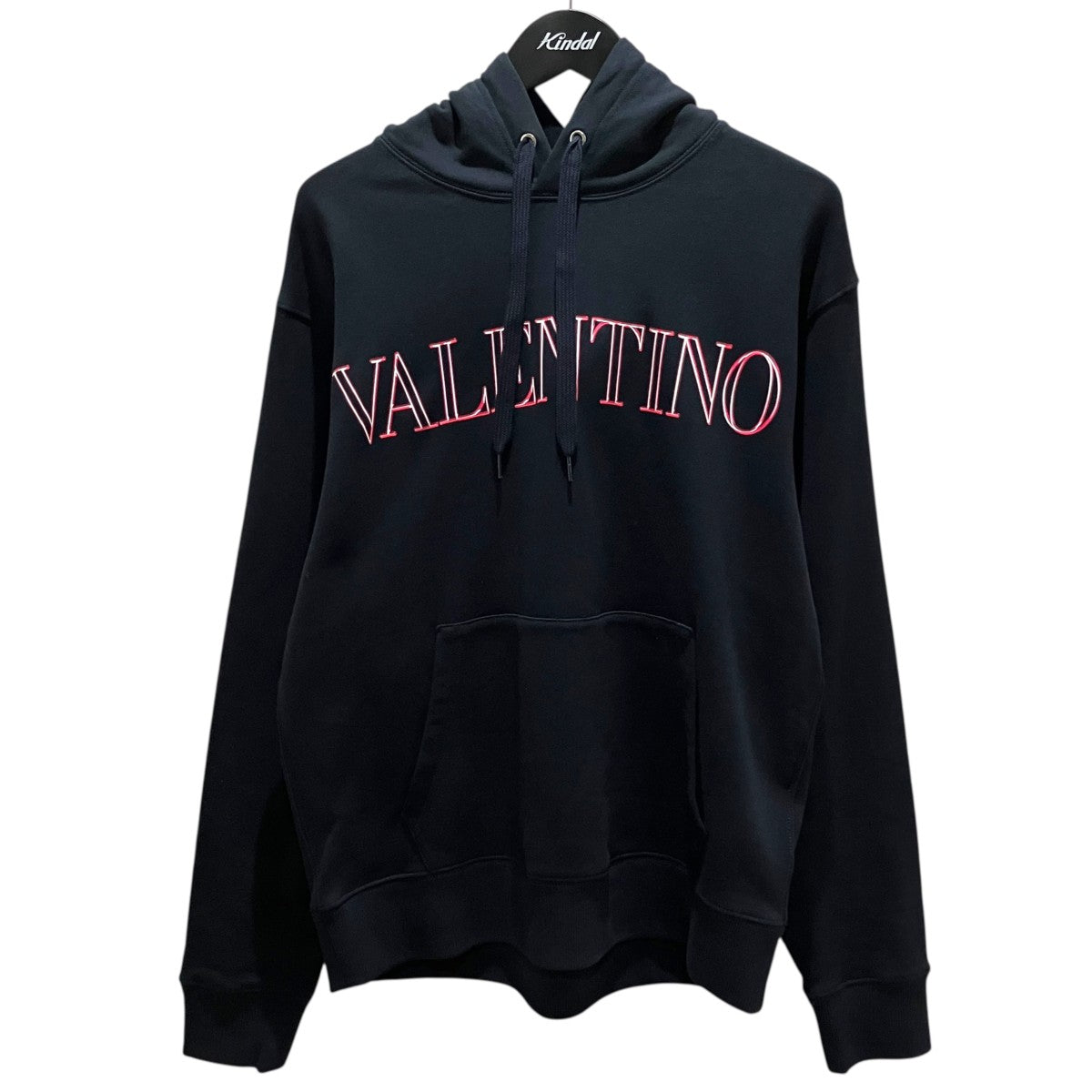 VALENTINO ロゴプルオーバーパーカー3V5MF21K85L 古着・中古-1枚目のアイテム画像