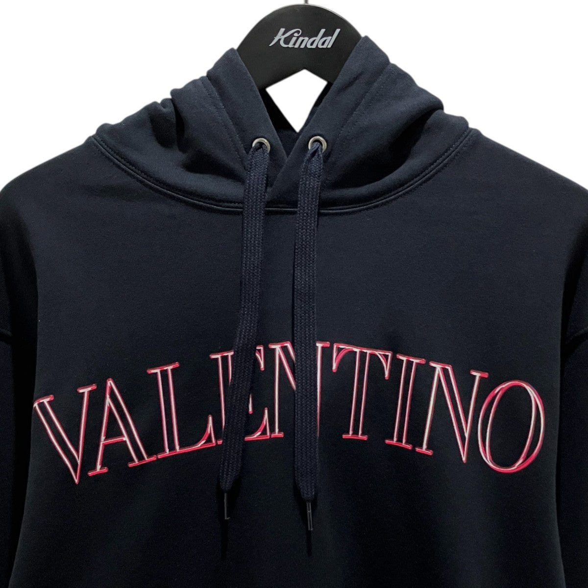 VALENTINO ロゴプルオーバーパーカー3V5MF21K85L 古着・中古-3枚目のアイテム画像
