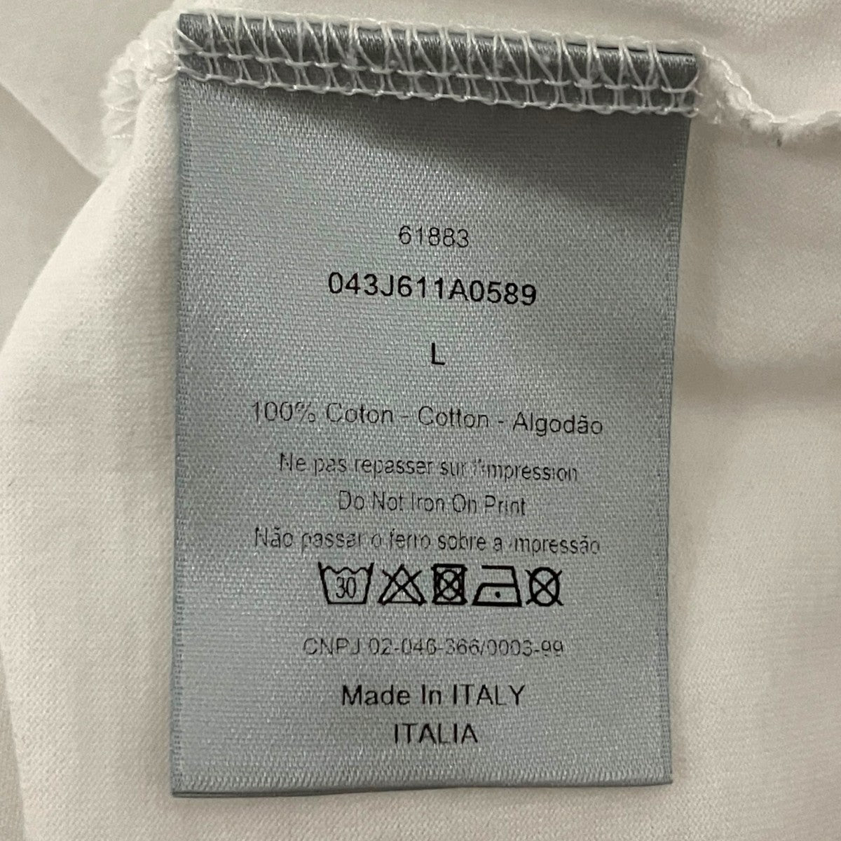 Dior Homme 長袖Tシャツ043J611A0589 古着・中古-7枚目のアイテム画像