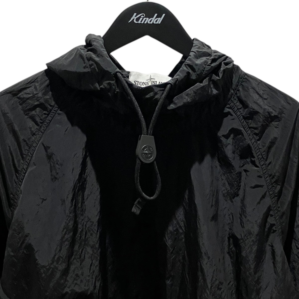 ナ*。様 STONE  ナイロンジャケット ブラック STONE ISLAND(ストーンアイランド) 【NYLON METAL HOODED SMOCK