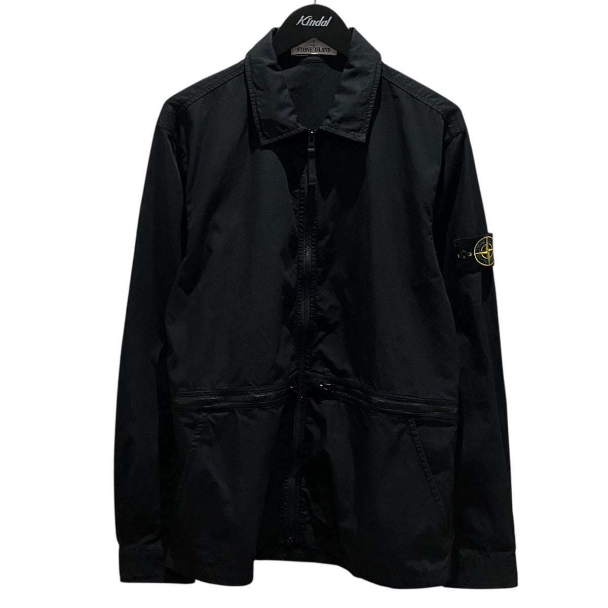 【製品染めオーバーシャツブルゾン】ジップブルゾン701512307