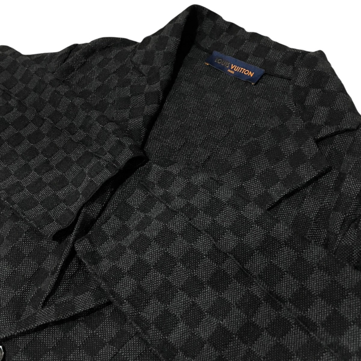 LOUIS VUITTON ダミエニットテーラードジャケットRM211M ZLL HKN13W 古着・中古-5枚目のアイテム画像