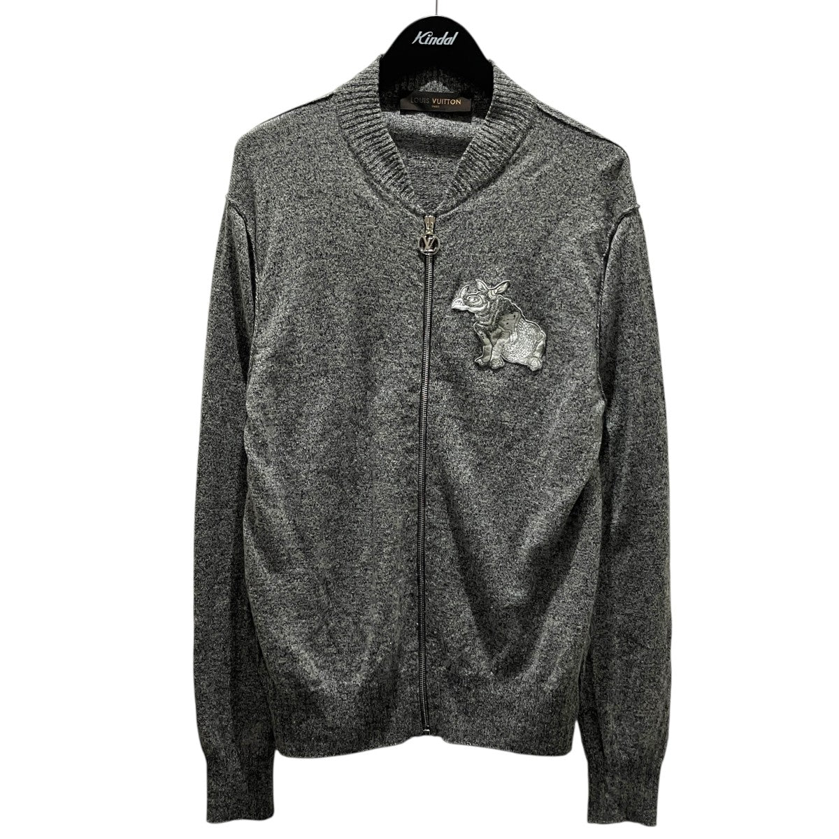 LOUIS VUITTON 【Chapman Brothers】ジップアップカーディガンRM171M OCH HBN20W 古着・中古-1枚目のアイテム画像