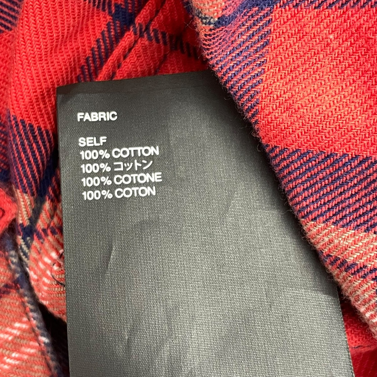 バンドカラー長袖チェックシャツSIXTH COLLECTION