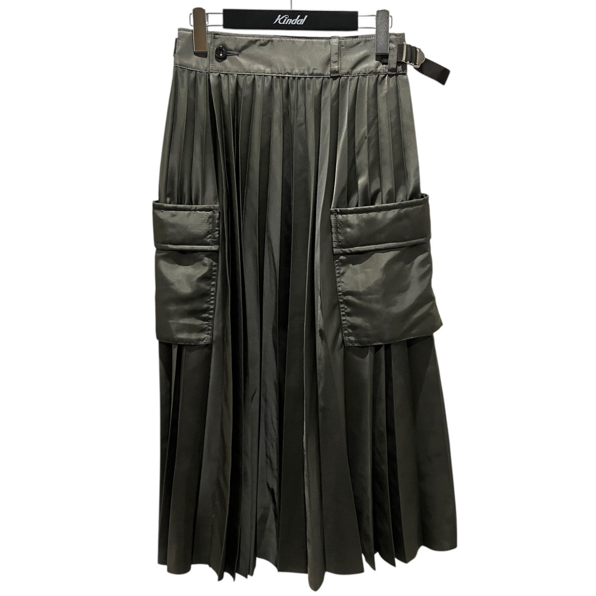【Nylon Twill Skirt】ミリタリープリーツスカートSCW-206