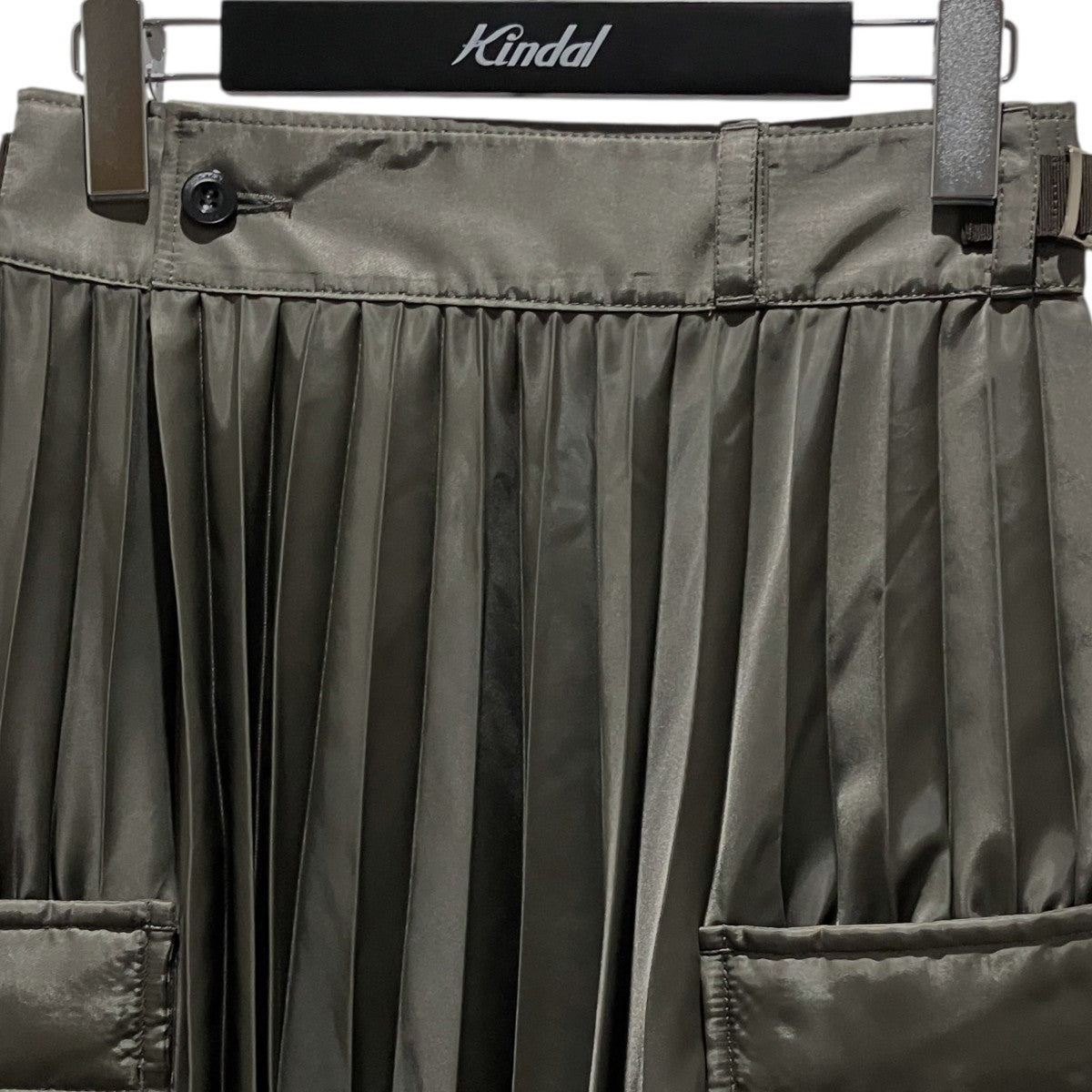 【Nylon Twill Skirt】ミリタリープリーツスカートSCW-206