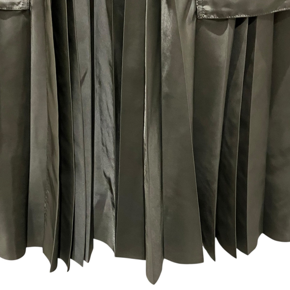 【Nylon Twill Skirt】ミリタリープリーツスカートSCW-206
