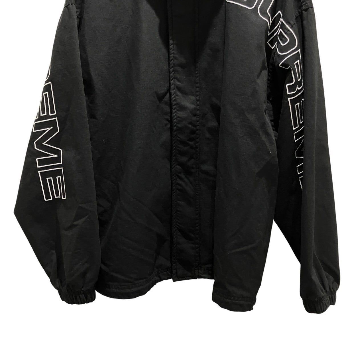 25AW【Spellout Embroidered Ripstop Track Jacket】アームロゴブルゾン