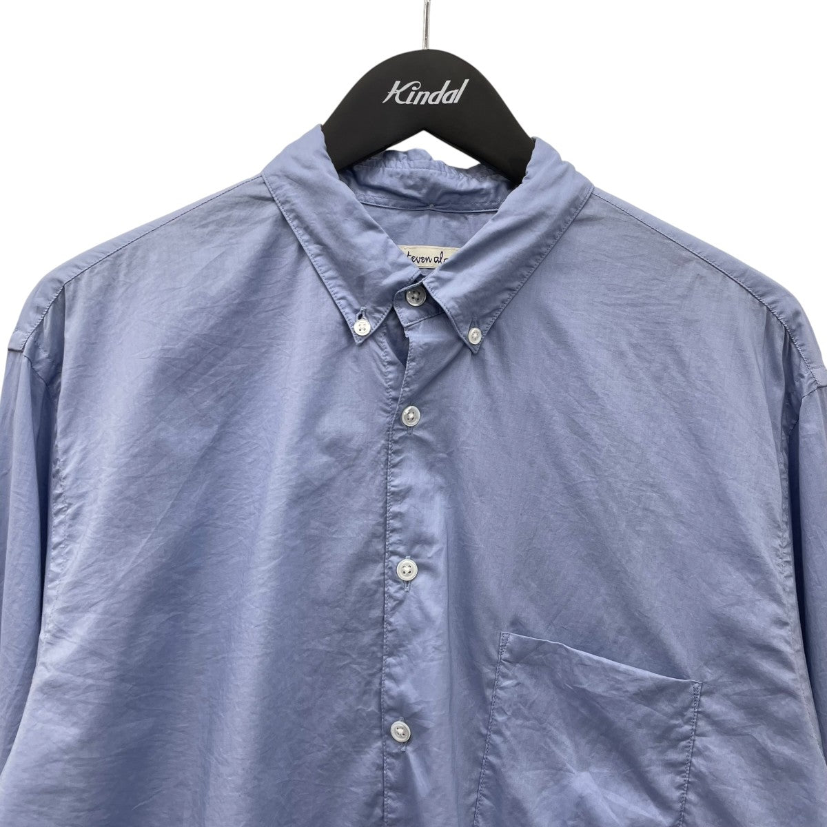 STEVEN ALAN リバティ ソリッド シングルニードル シャツ8111-2-000006 古着・中古-3枚目のアイテム画像