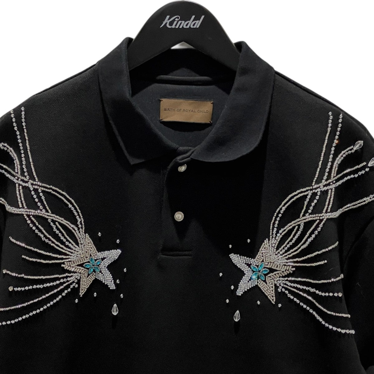【Shooting Star Polo】ビジューポロシャツ