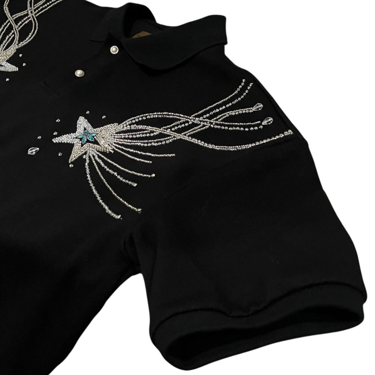 【Shooting Star Polo】ビジューポロシャツ