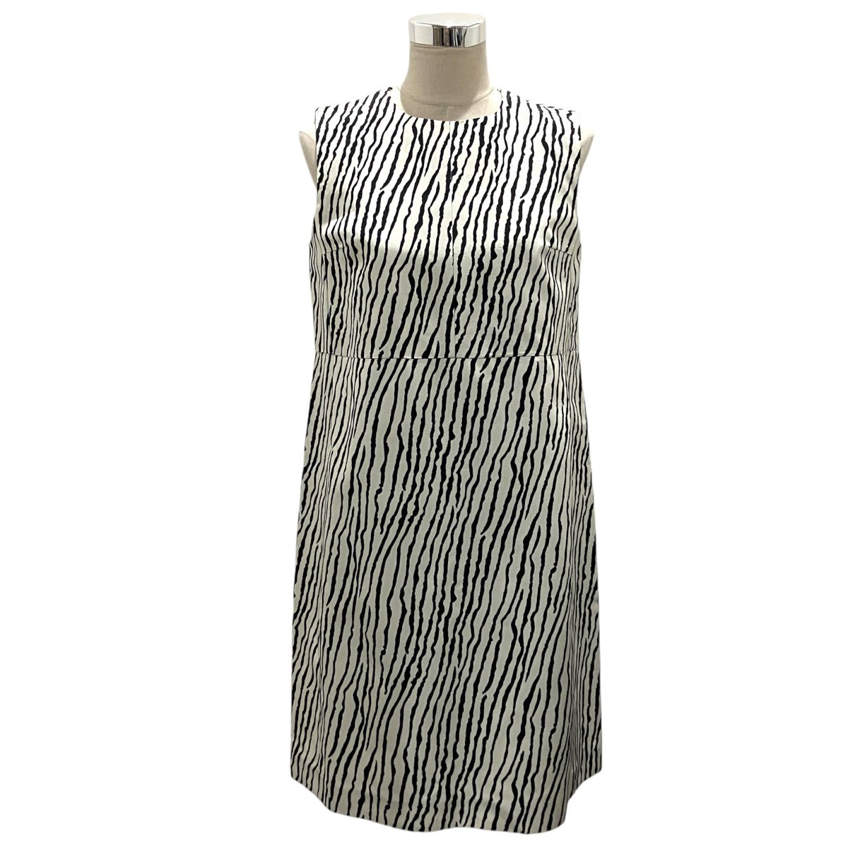 ’S Max Mara ゼブラ柄ースリーブワンピース9221851 05 古着・中古-1枚目のアイテム画像
