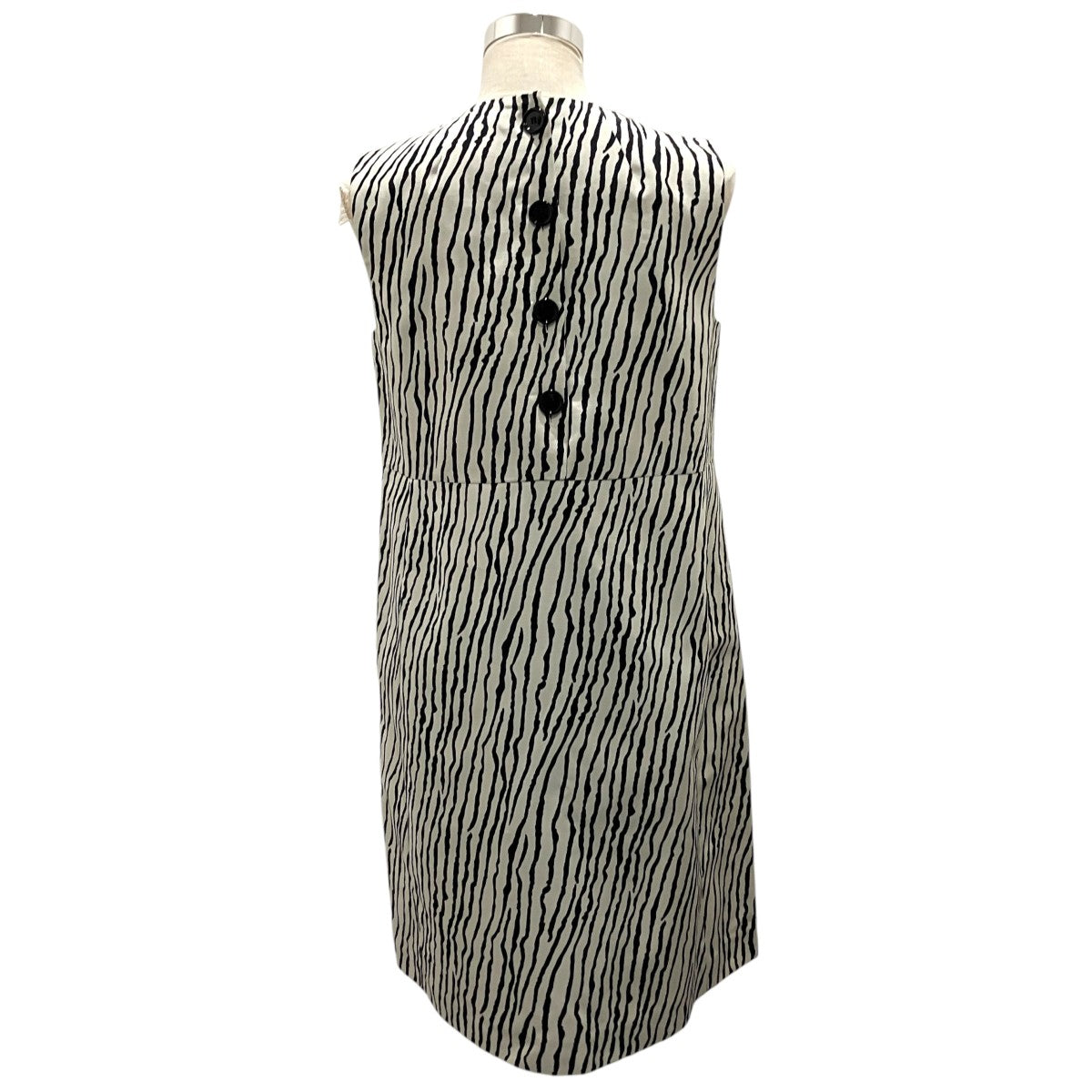 ’S Max Mara ゼブラ柄ースリーブワンピース9221851 05 古着・中古-2枚目のアイテム画像