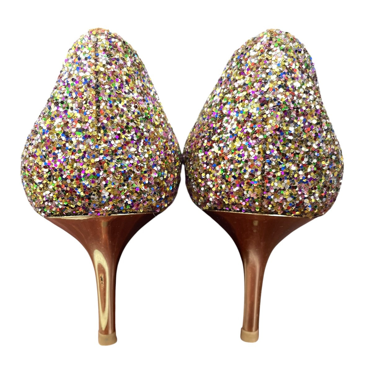 JIMMY CHOO グリッターヒールサンダル 古着・中古-4枚目のアイテム画像