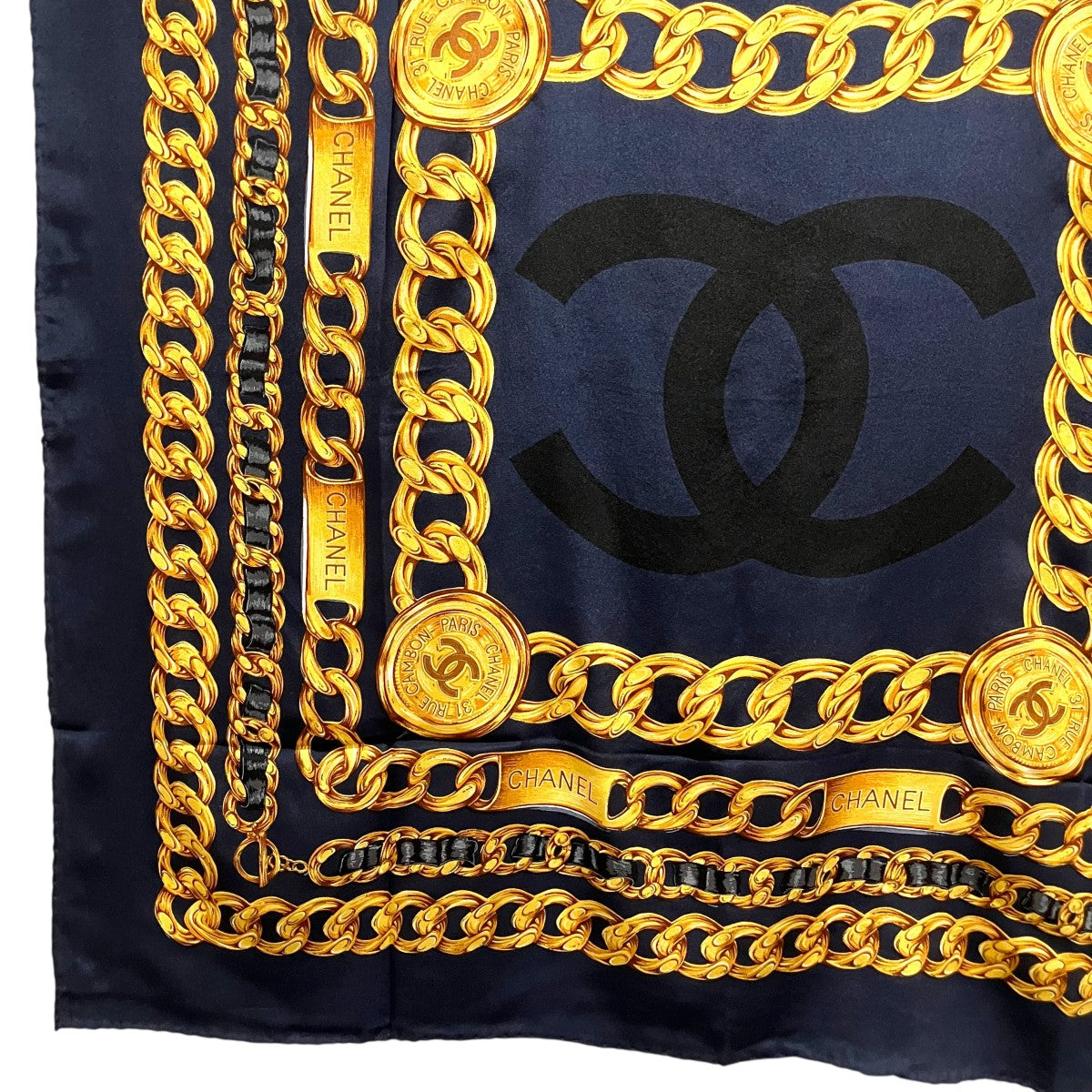 CHANEL シルクスカーフ 古着・中古-4枚目のアイテム画像