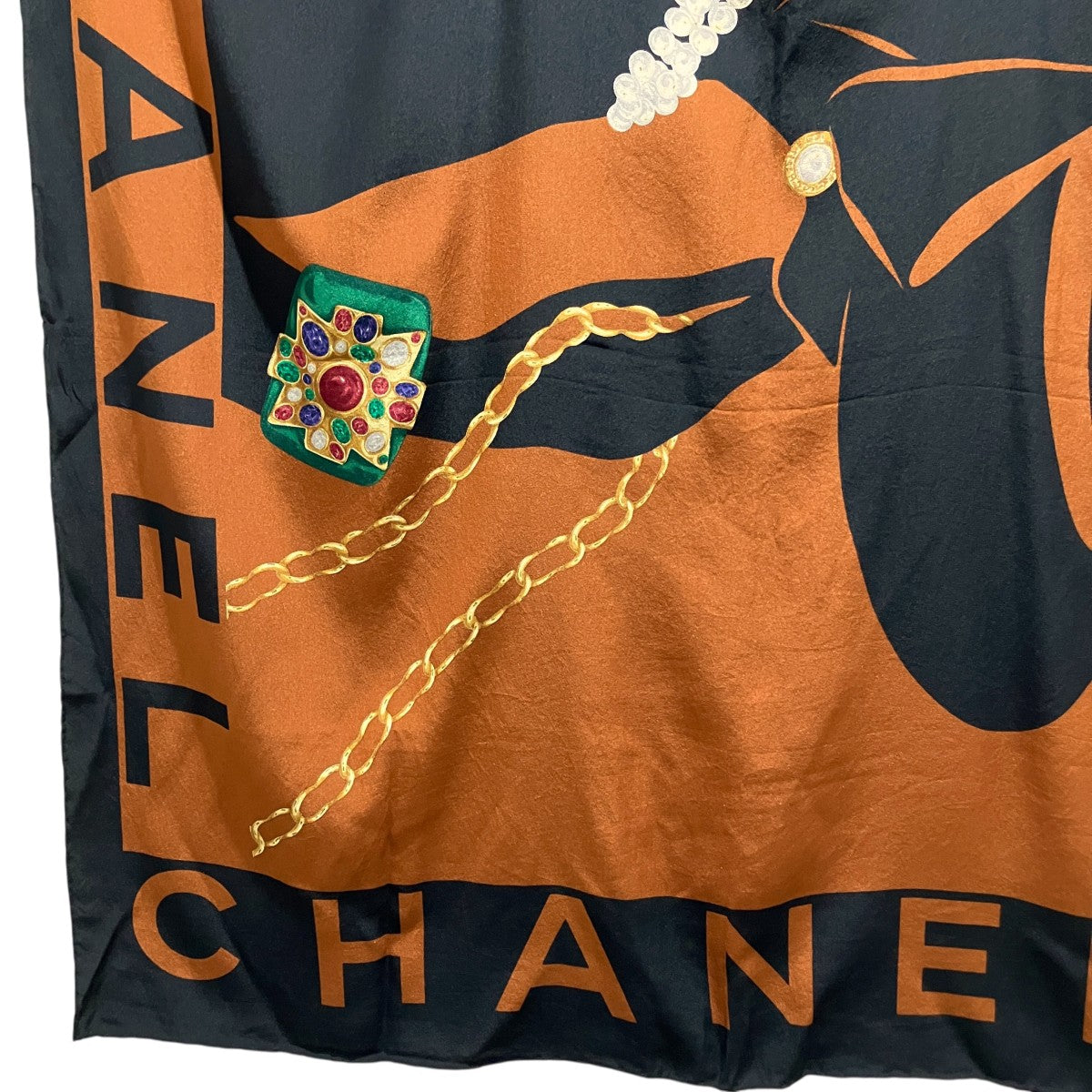 CHANEL シルクスカーフ 古着・中古-4枚目のアイテム画像