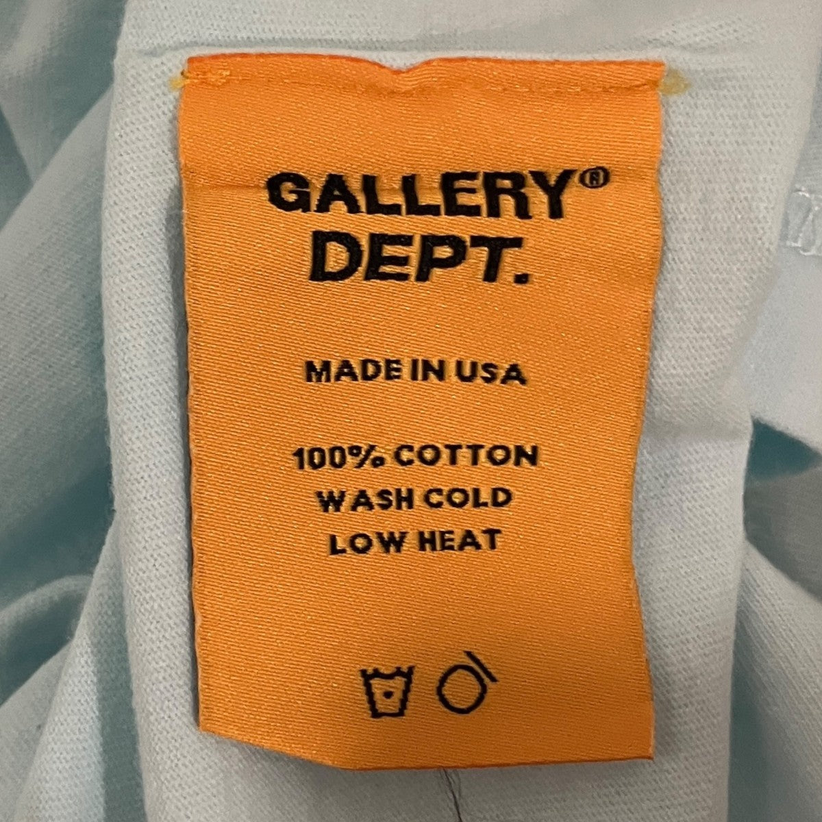 GALLERY DEPT(ギャラリー デプト) バックプリントTシャツ スカイブルー
