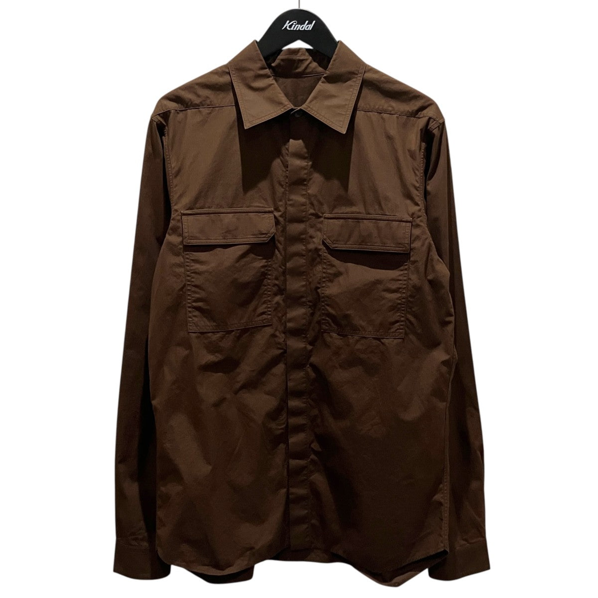 RICK OWENS 長袖ワークシャツRU02C7291-P 古着・中古-1枚目のアイテム画像