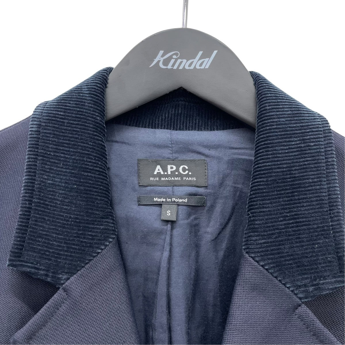 A．P．C．(アーペーセー) チェスターコート ネイビー サイズ S｜【公式