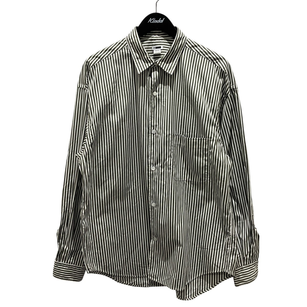 BALLOON SLEEVE REGULAR COLLAR SHIRTストライプシャツ1211-250-7353