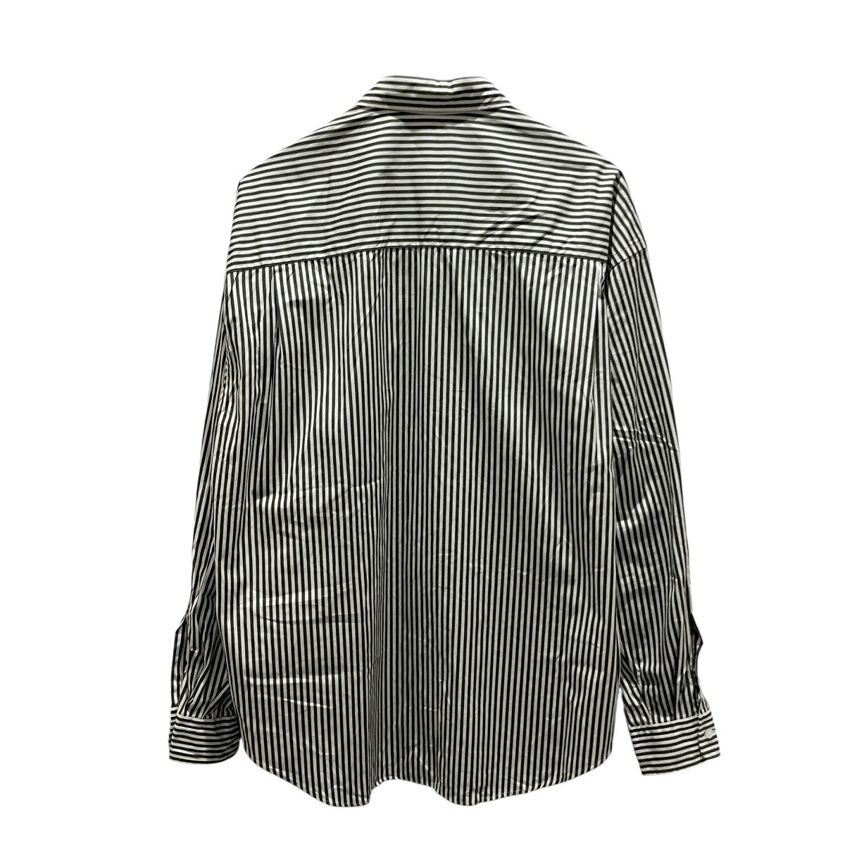 BALLOON SLEEVE REGULAR COLLAR SHIRTストライプシャツ1211-250-7353