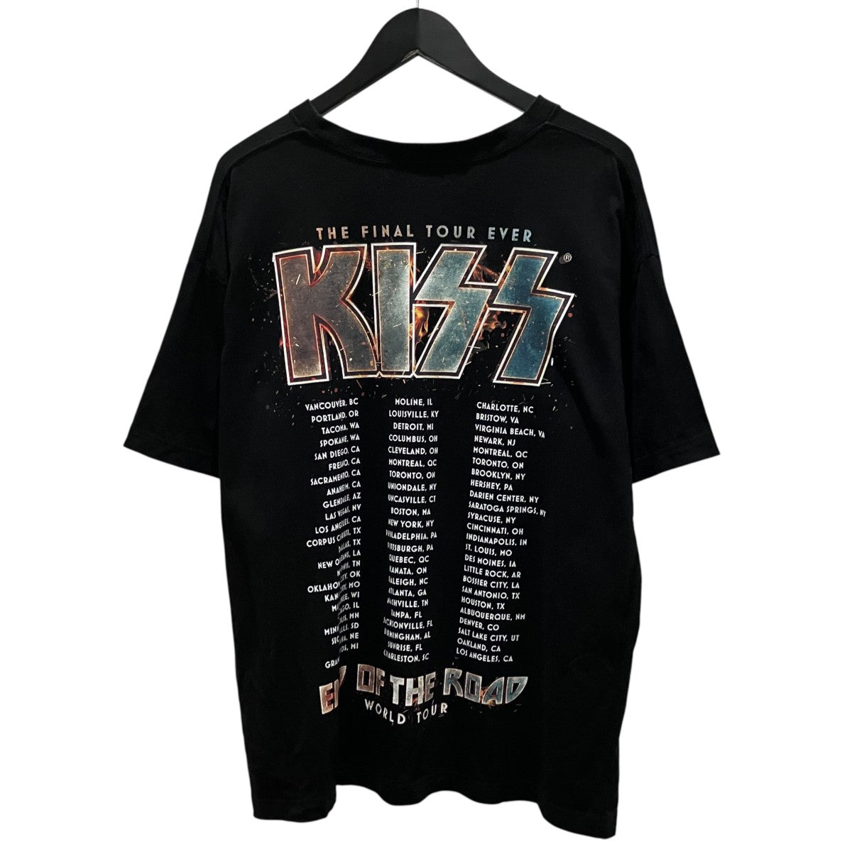 【Kiss Tour Print T-Shirt】プリントTシャツJH-T030
